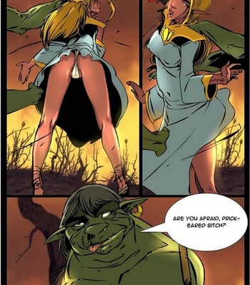 Elf VS Orc comic porn sex 6
