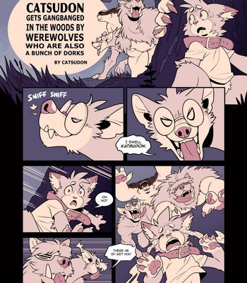 Porn Comics - Catsudon Gets Gangbanged In The Woods By Werewolves Who Are Also A Bunch Of Dorks