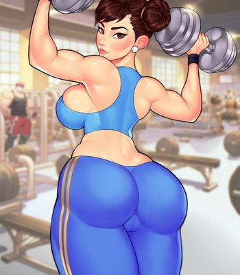 Chun-Li At The Gym comic porn thumbnail 001