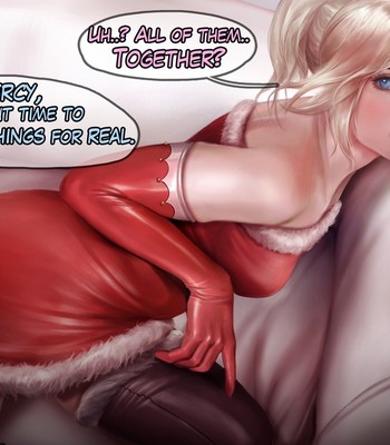 Mercy’s Christmas Party comic porn sex 5