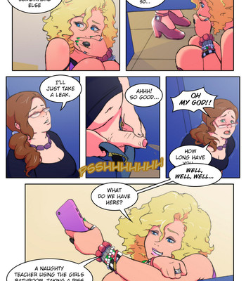 Girls Bathroom comic porn sex 4