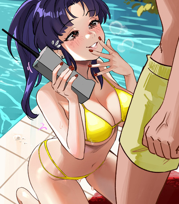 Misato’s Phone comic porn sex 6