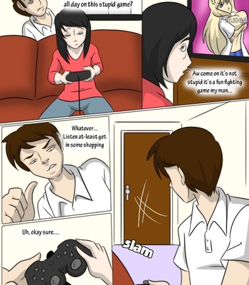 Gamer Girl Roommate comic porn sex 2
