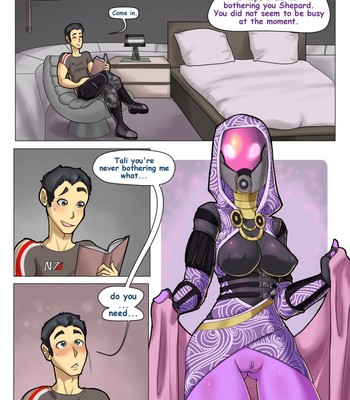 Tali x Shepard comic porn sex 2