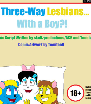 Porn Comics - Three-Way Lesbians With A Boy
