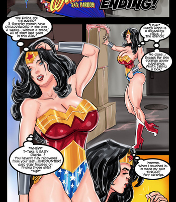Porn Comics - Wonder Woman In Sloppy Ending