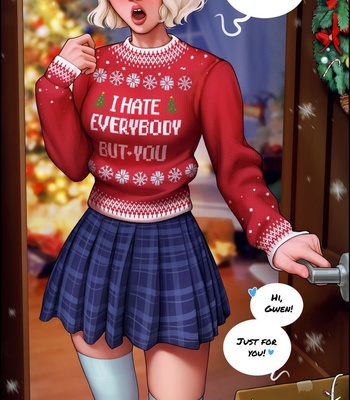 Porn Comics - Gwen Celebrates Christmas! (Futa Version)