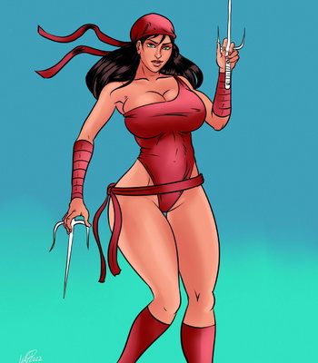 Battle Of Supes – Elektra vs Harley Quinn comic porn sex 2
