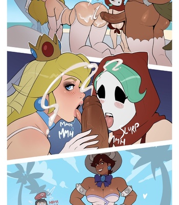 Just Married – Bowsette And Peach’s Honeymoon (Futa Version) comic porn sex 5
