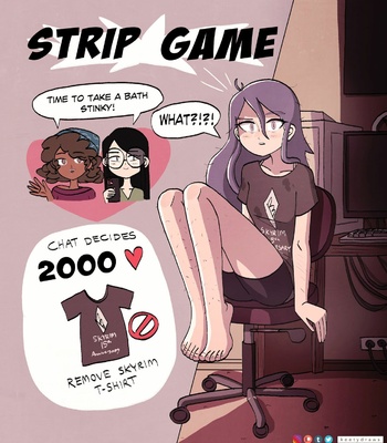 Nerd Girl Strip Game comic porn thumbnail 001
