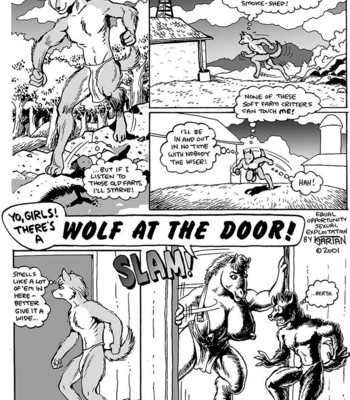 Yo Girls, There's A Wolf At The Door comic porn thumbnail 001