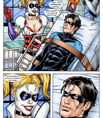 350px x 400px - Batman And Nightwing Discipline Harley Quinn comic porn â€“ HD Porn Comics