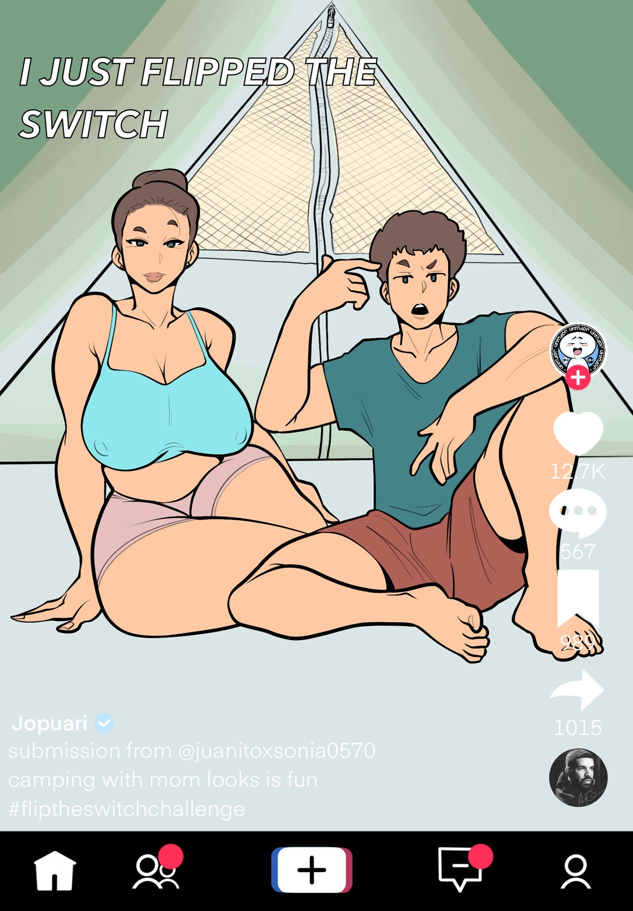 Camping With Mom Goes Viral comic porn | HD Porn Comics