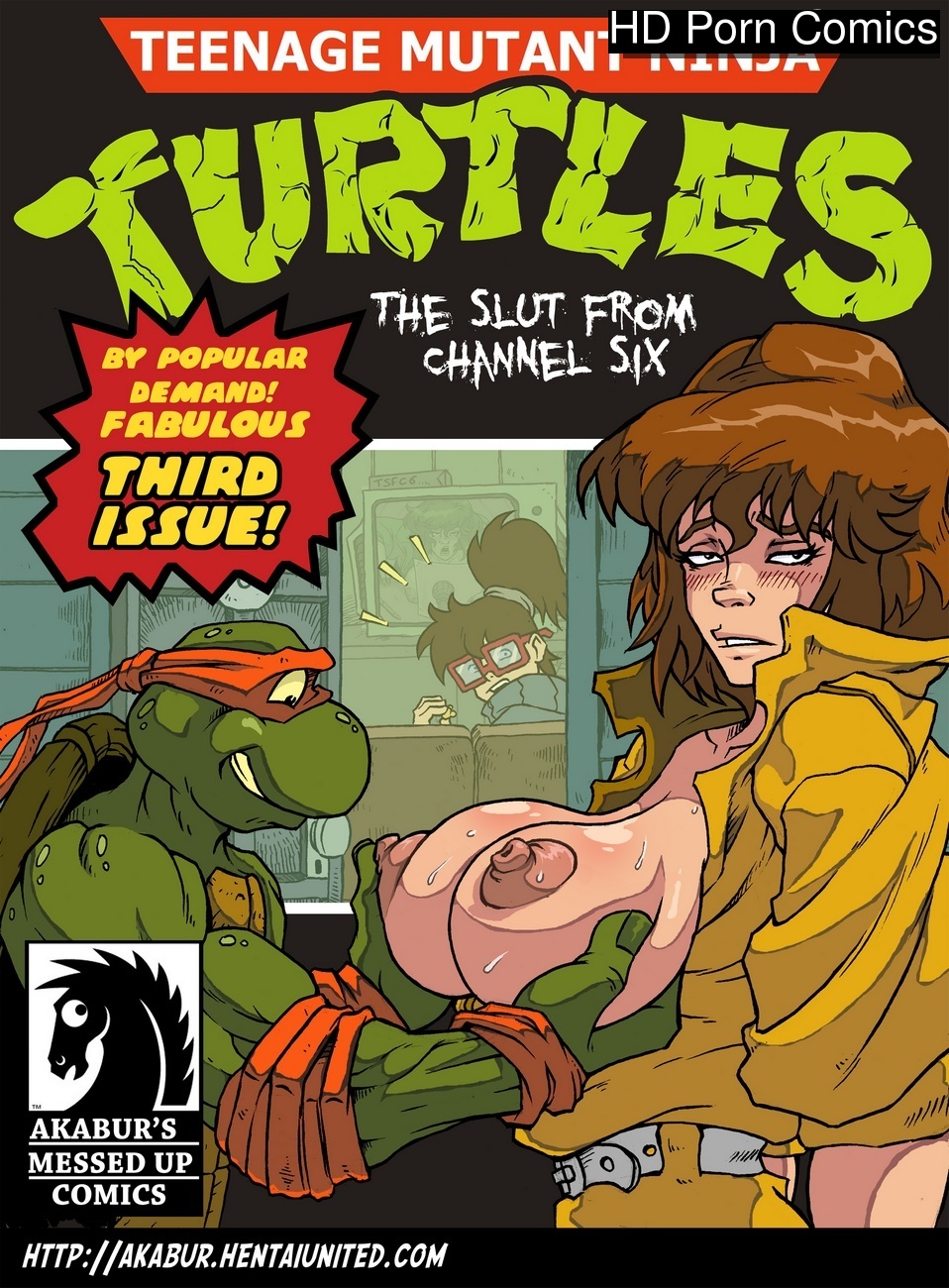 Ninja Catun Xxx Sixe Bp - The Slut From Channel Six 3 - Teenage Mutant Ninja Turtles Sex Comic - HD  Porn Comics