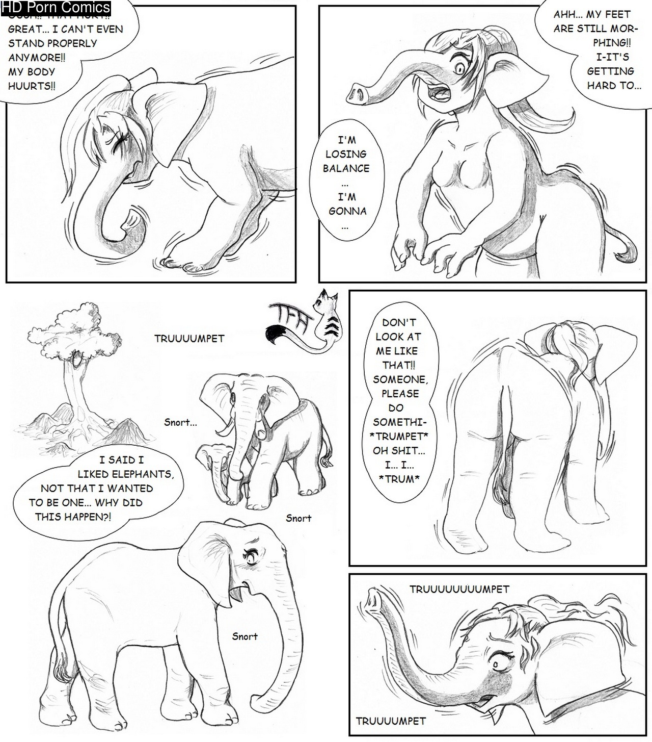 Elephant And Girls Bf Hd - Elephant Enclosure Reloaded comic porn - HD Porn Comics