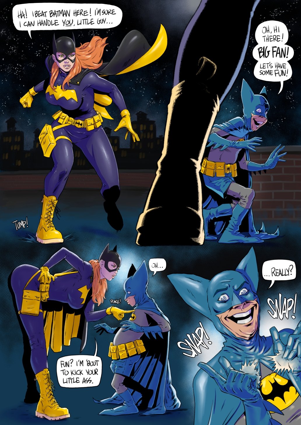 1032px x 1457px - Batgirl Vs Bat Mite comic porn | HD Porn Comics