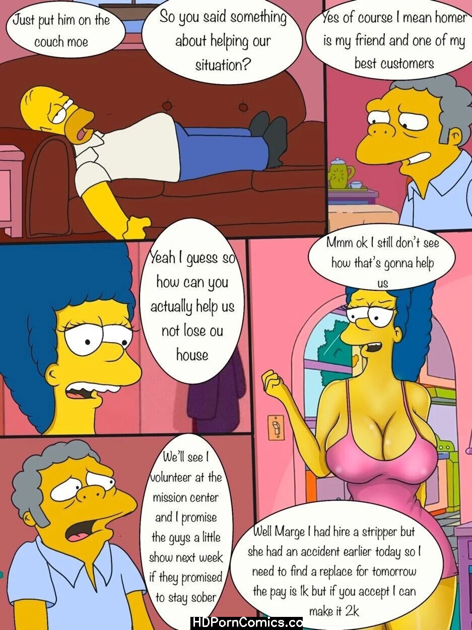 Futanari Cartoon Porn Simpsons - The Simpsons - Homeless Lucky Day comic porn - HD Porn Comics