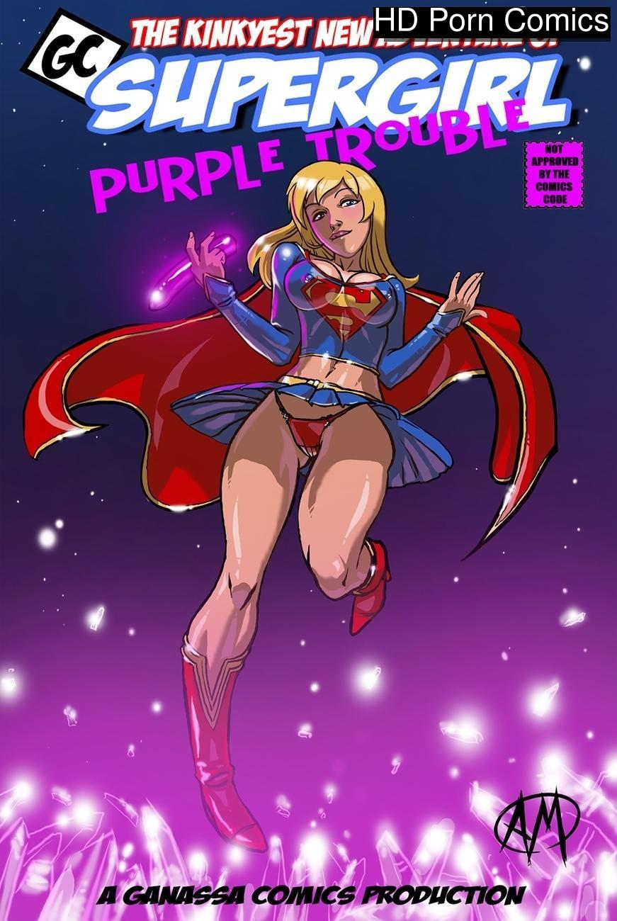 Supergirl Superhero Porn Hd - Supergirl Purple Trouble Sex Comic - HD Porn Comics