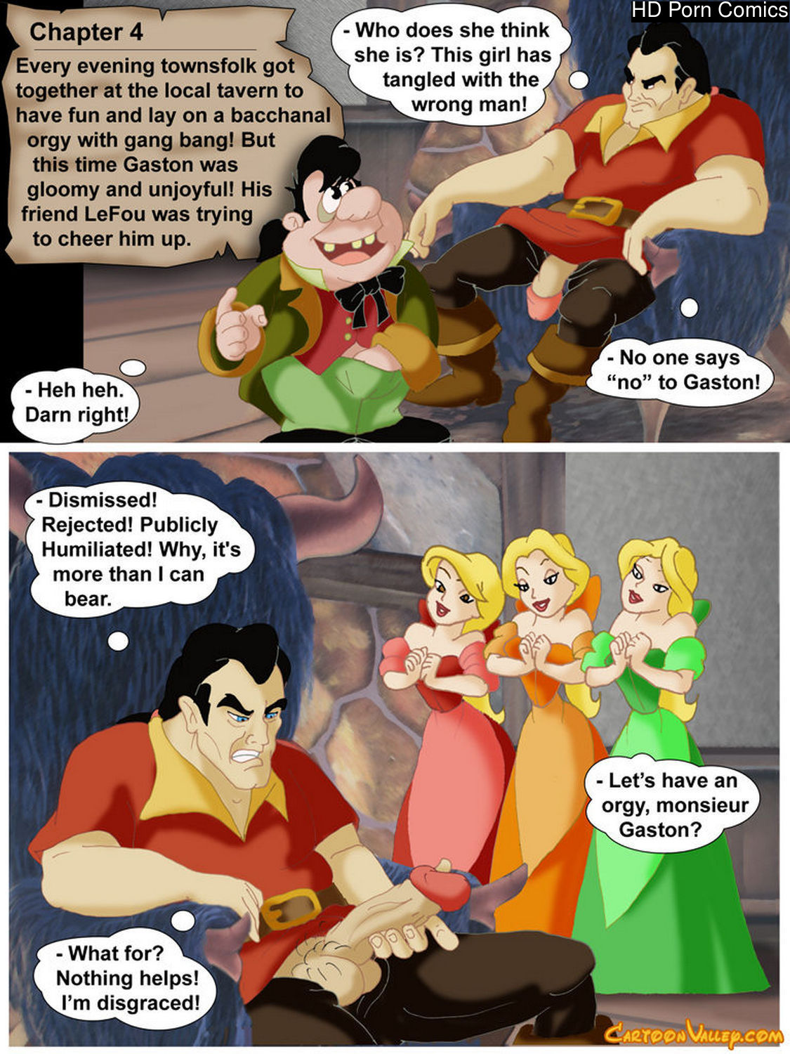 Beauty and the beast porn comic