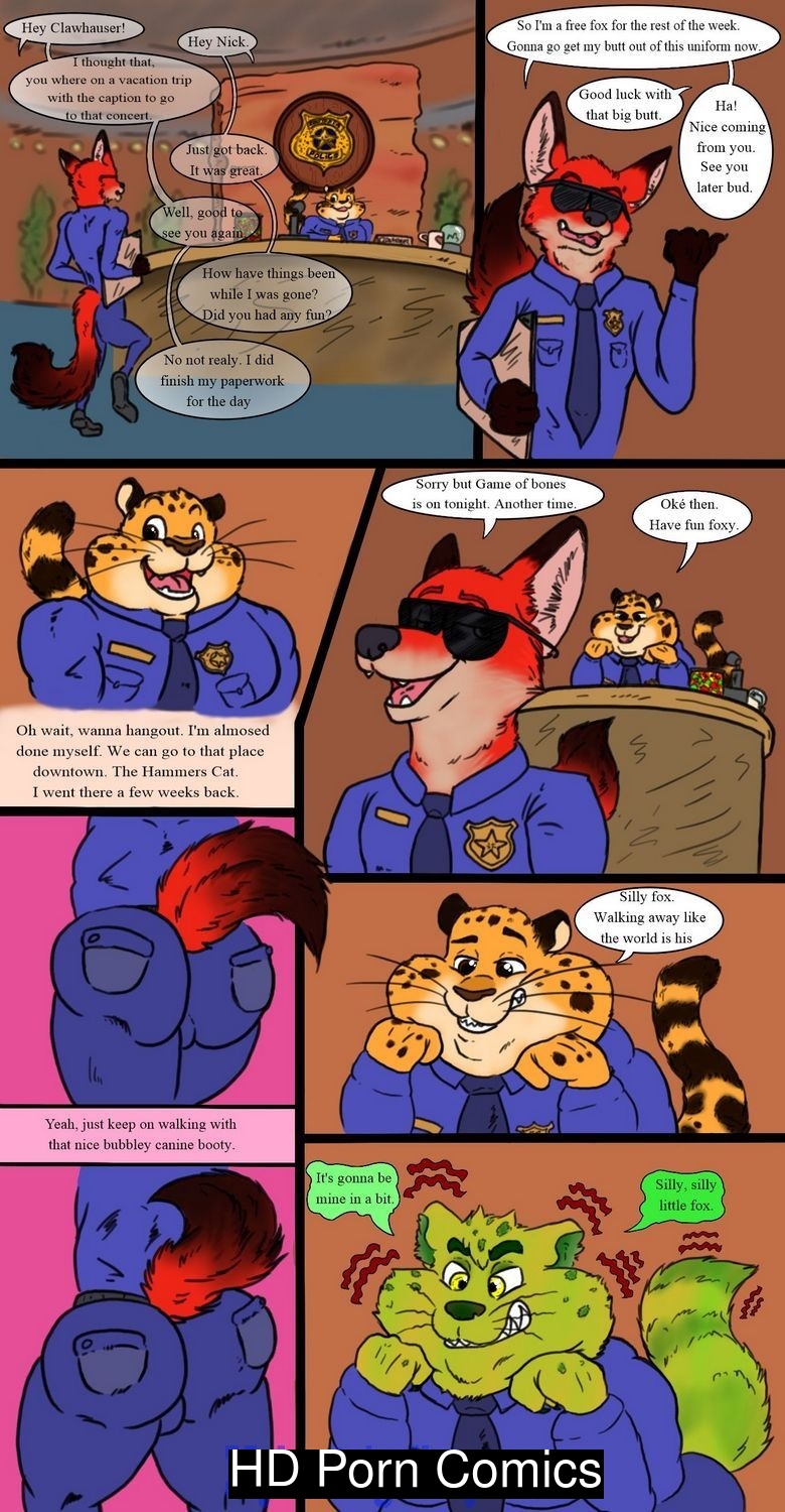 Black Cop Gay Porn Cartoon - Zootopia Police comic porn - HD Porn Comics