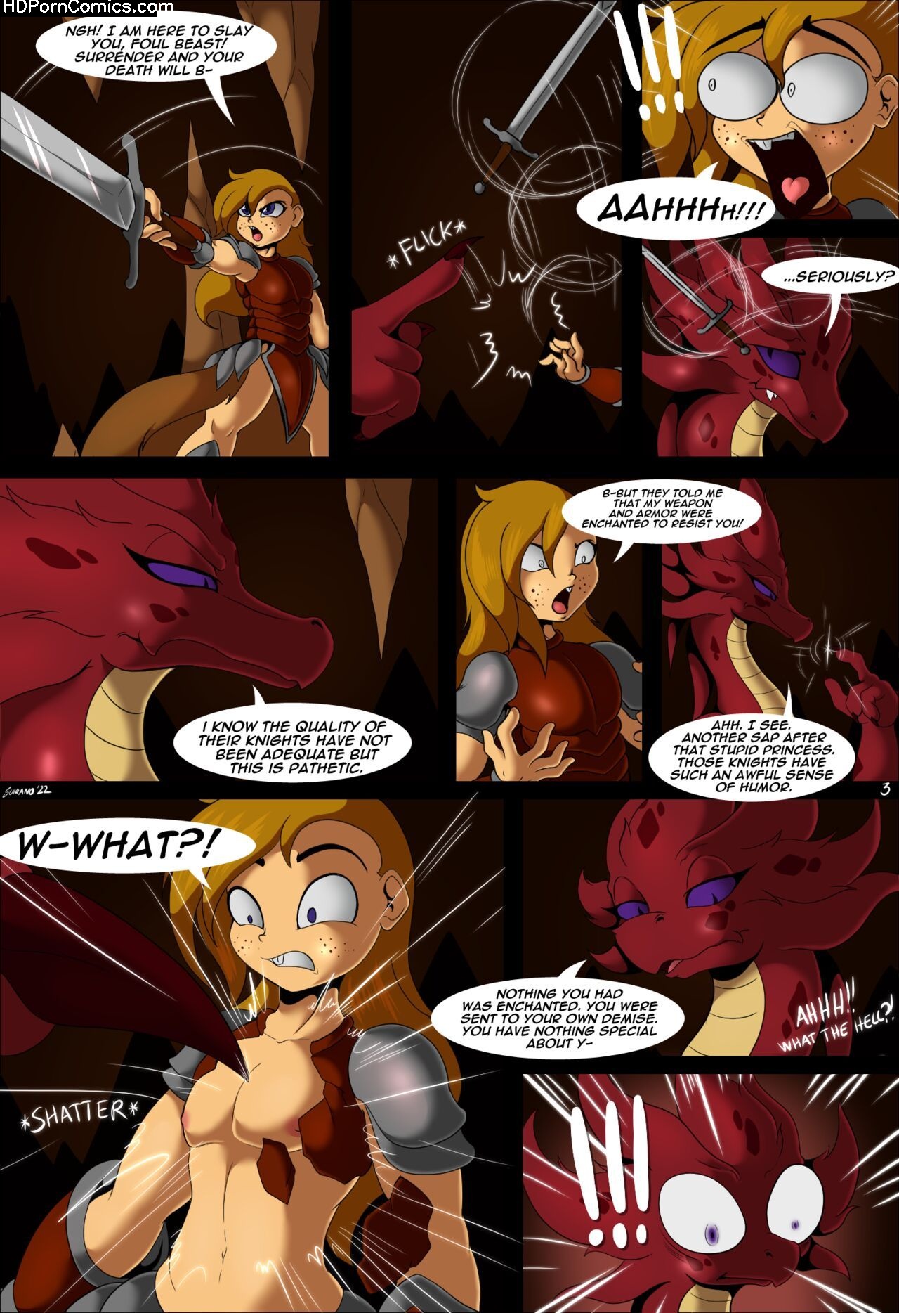 Armored Dragon Furry Porn - The Dragon's Knight - Trial By Sword (Remaster) comic porn - HD Porn Comics