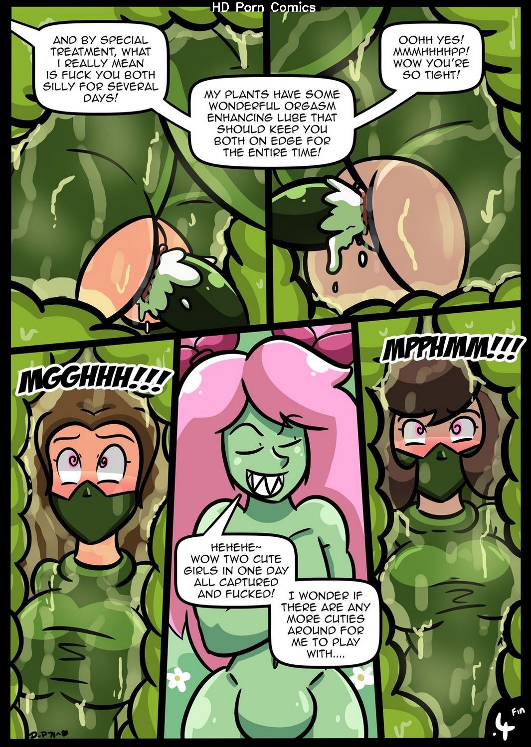 Plant Tentacle Sex - Attack Of The Kinky Plants comic porn - HD Porn Comics