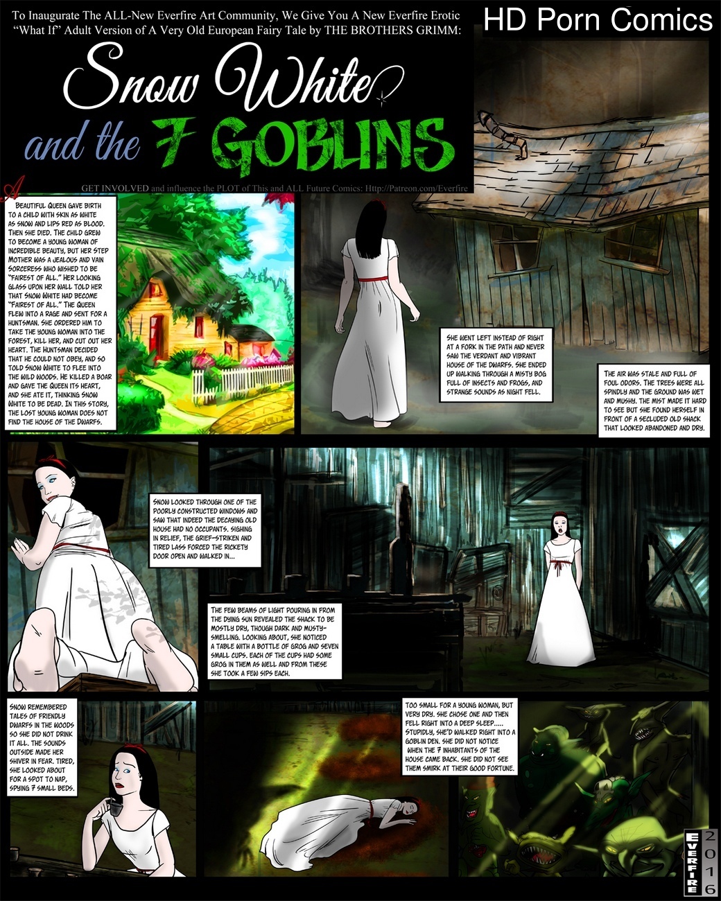 Grimm Porn Captions - Snow White And The 7 Goblins comic porn - HD Porn Comics
