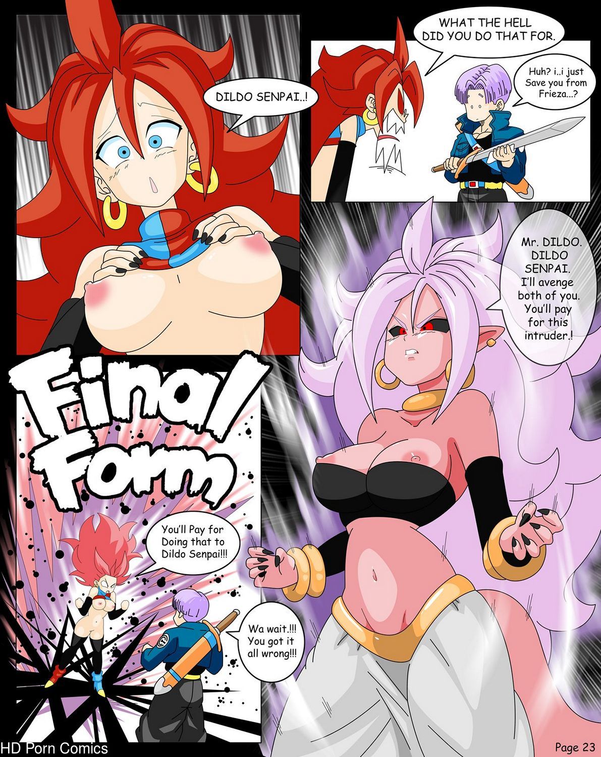 Cartoon Sex Android - Dragon Ball Yamete - Android 21 Saga comic porn â€“ HD Porn Comics