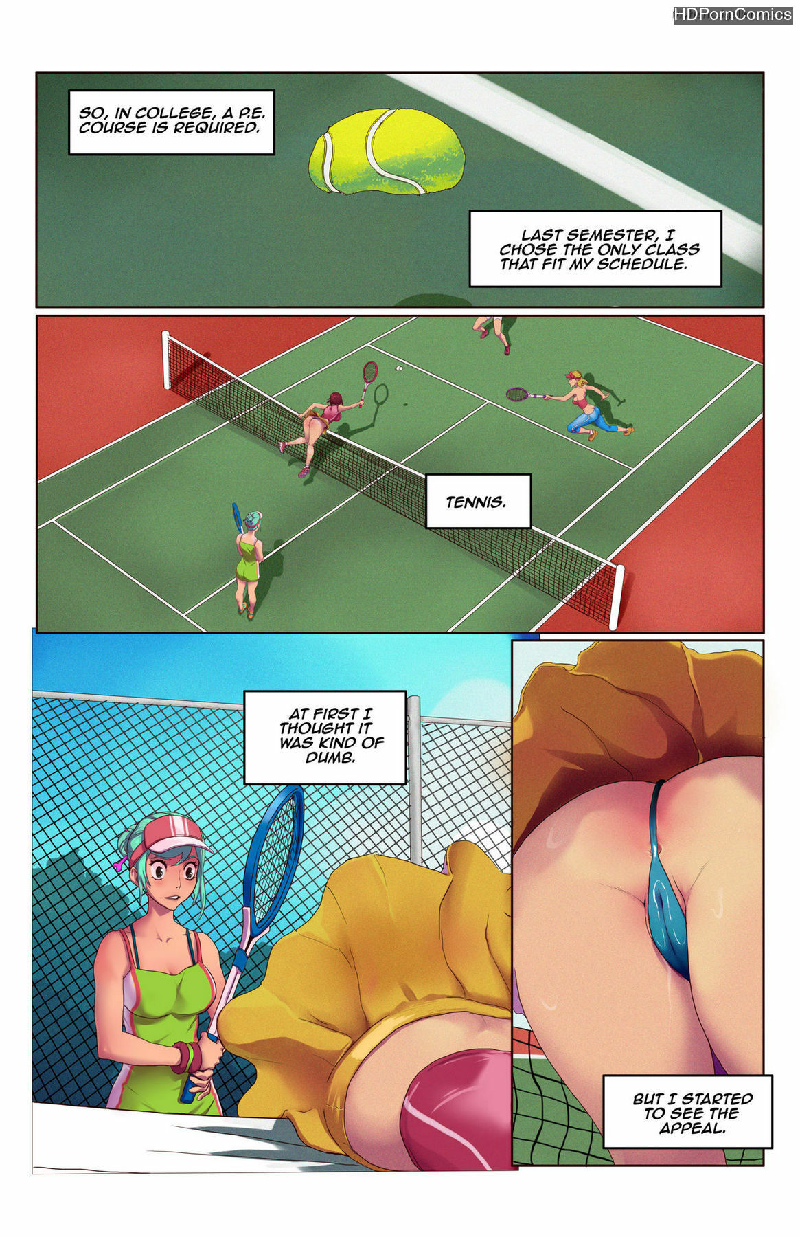Tennis Cartoon Porn - Time Stop And Bop - Tennis comic porn - HD Porn Comics