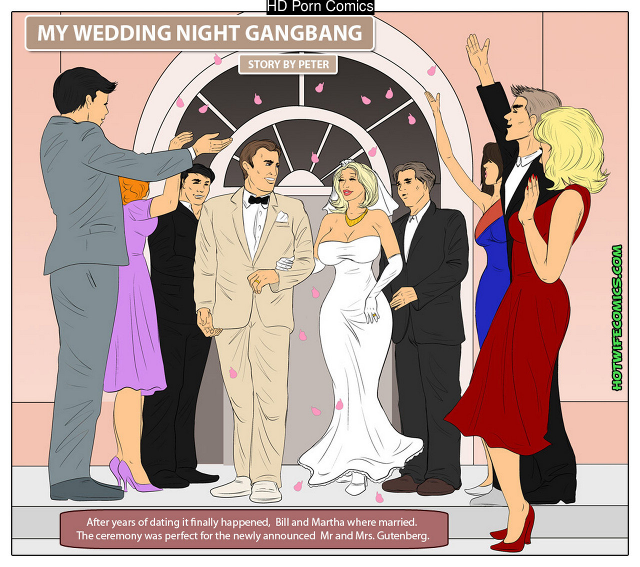 Lesbian Wedding Porn Comic - My Wedding Night Gangbang comic porn â€“ HD Porn Comics