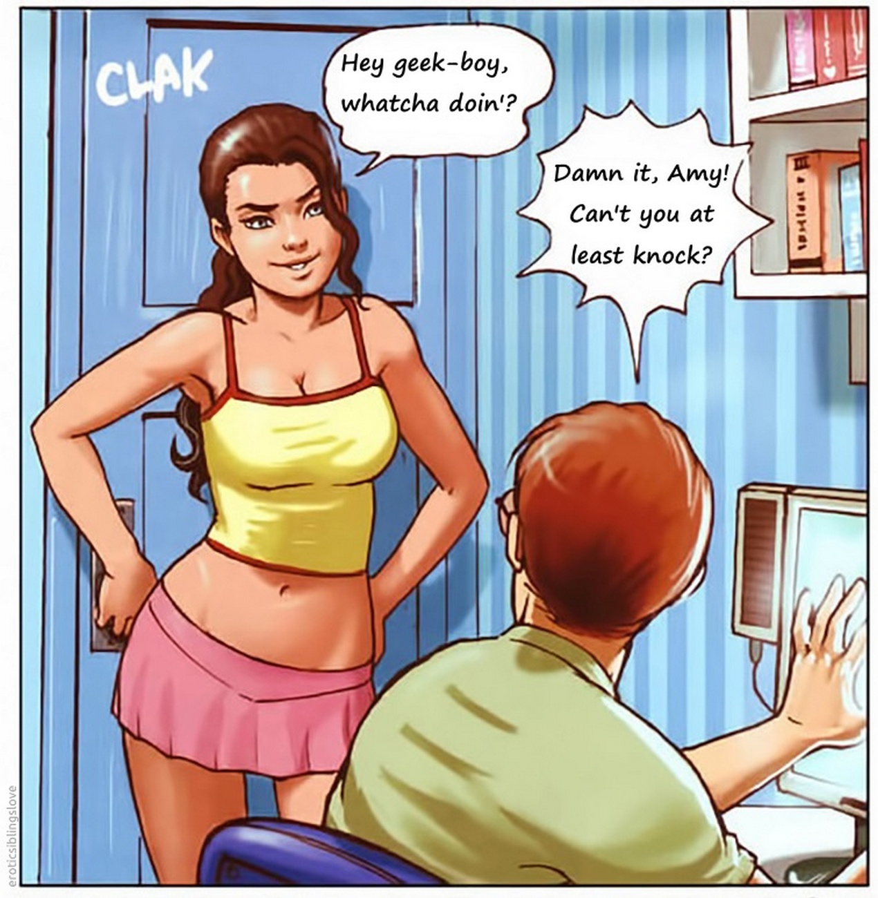 1270px x 1300px - Sister Catches Brother Sex Comic - HD Porn Comics