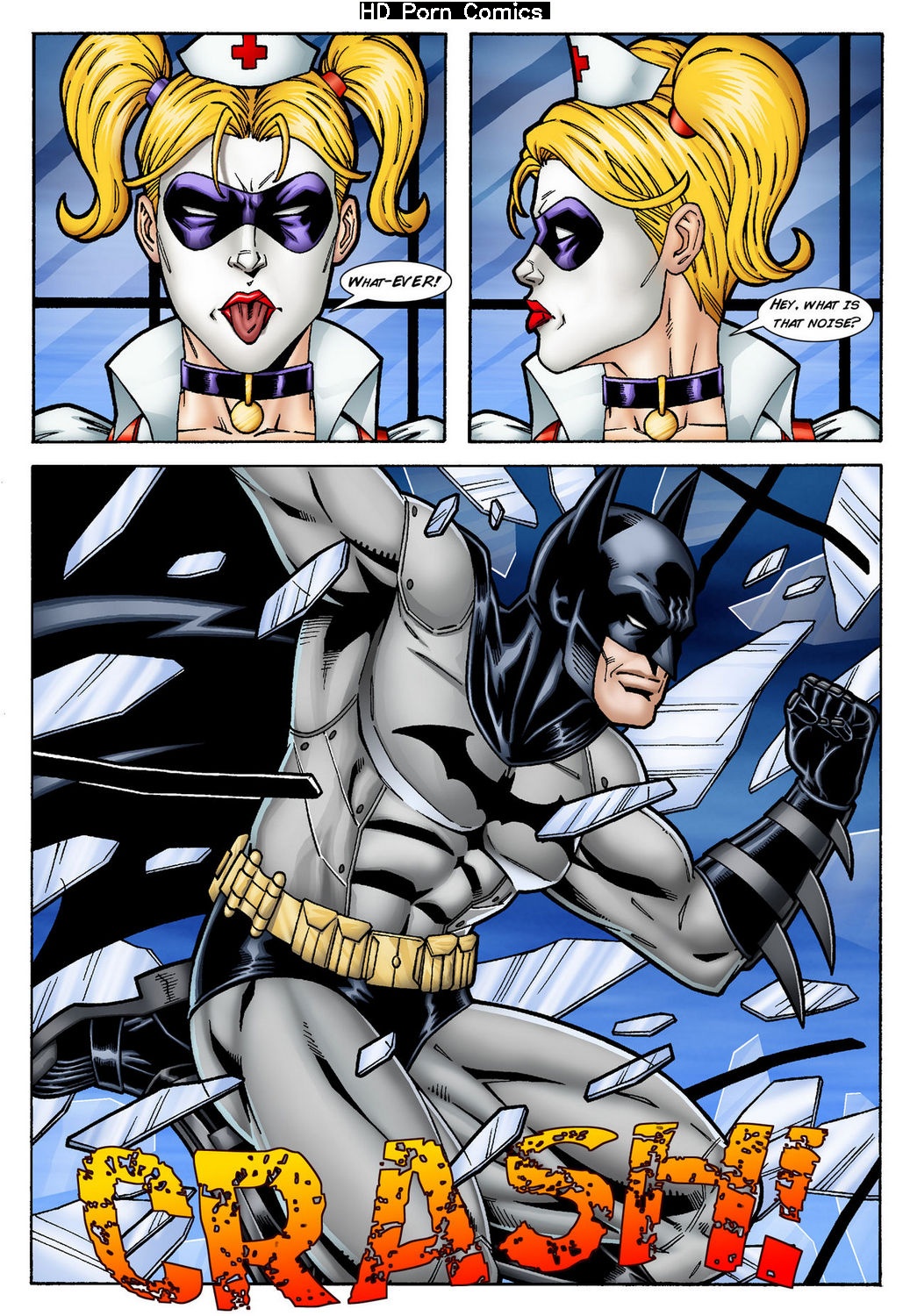 Batman And Nightwing Discipline Harley Quinn comic porn â€“ HD Porn Comics