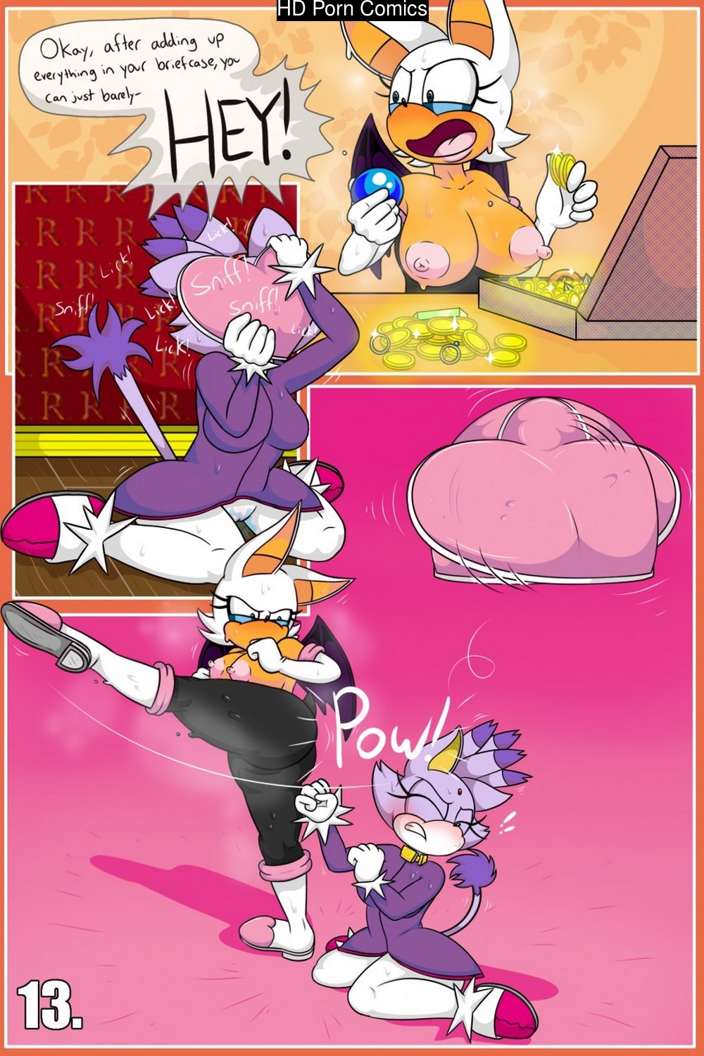 Rouge And Blaze In House Call comic porn - HD Porn Comics