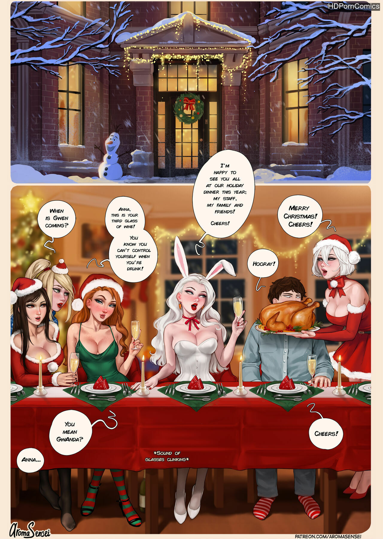 Xmas Cartoon Porn Free Xxx Pics - Frozen Inc Christmas Party 2022 (Futa Version) comic porn - HD Porn Comics