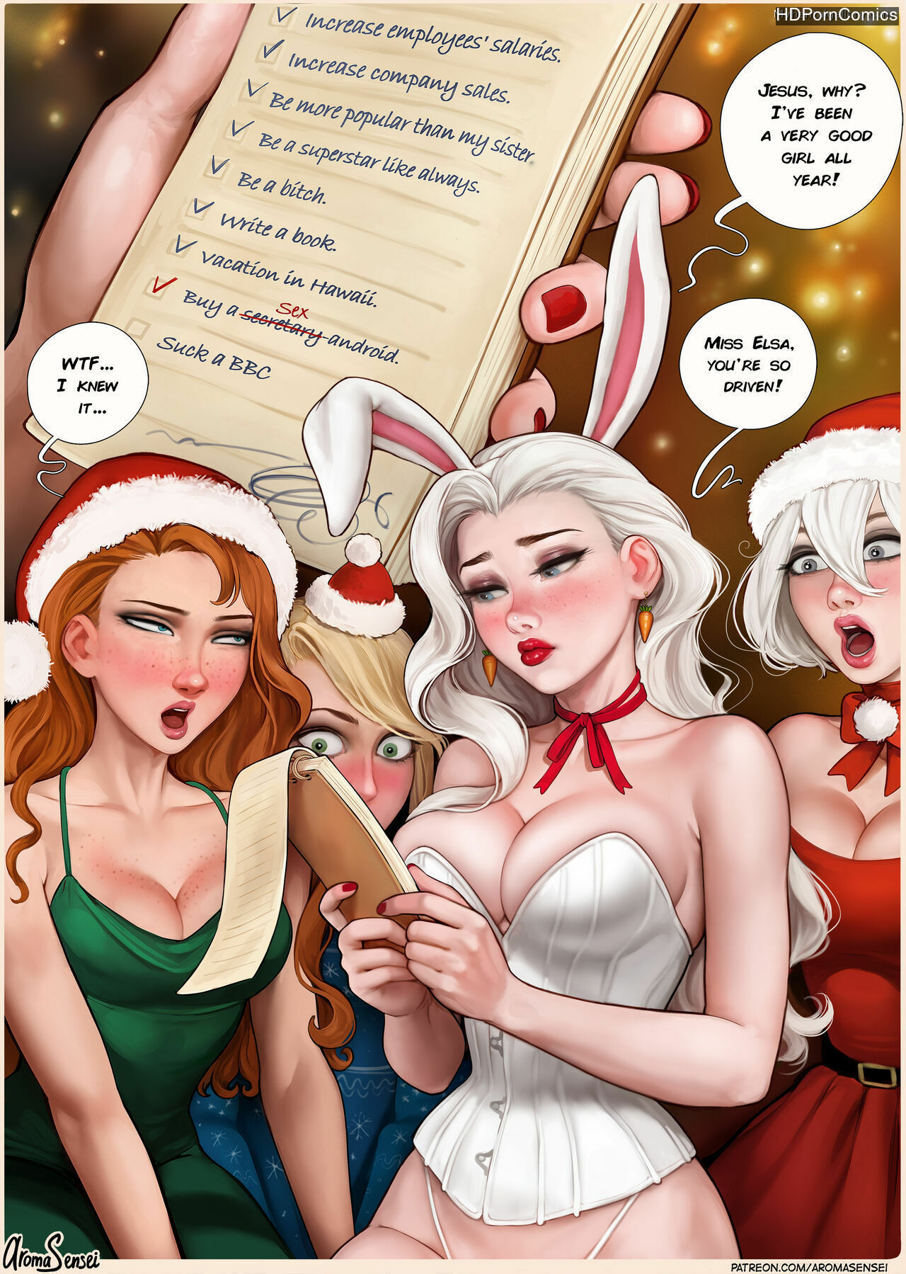 Frozen Futanari Porn - Frozen Inc Christmas Party 2022 (Futa Version) comic porn - HD Porn Comics